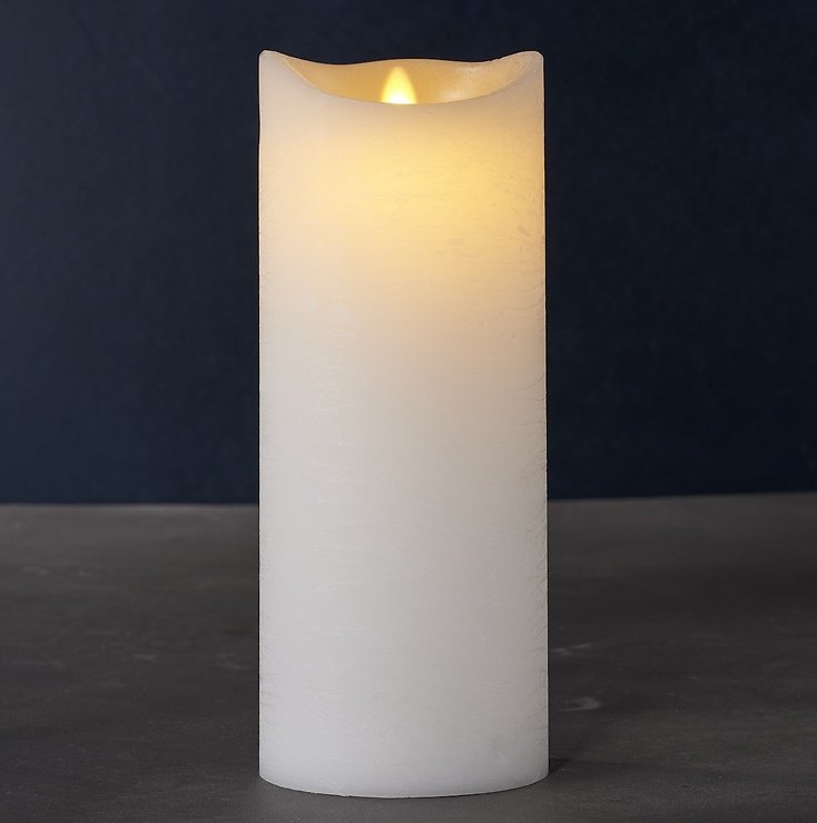 Candela Sirius LED Sara Exclusive 10 x 25 cm bianca - Thumbnail 1