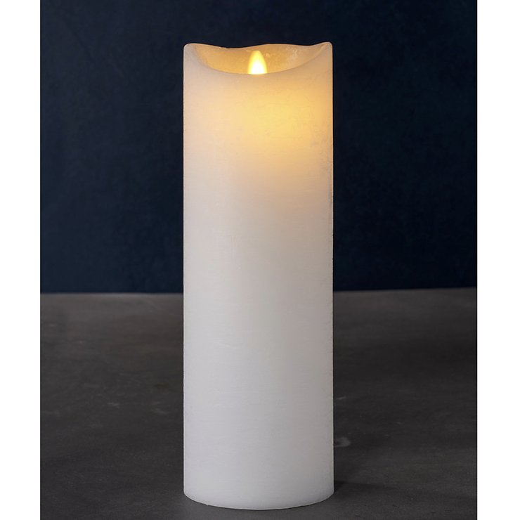 Świeca LED Sirius Sara Exclusive 10x30cm biała - Thumbnail 1