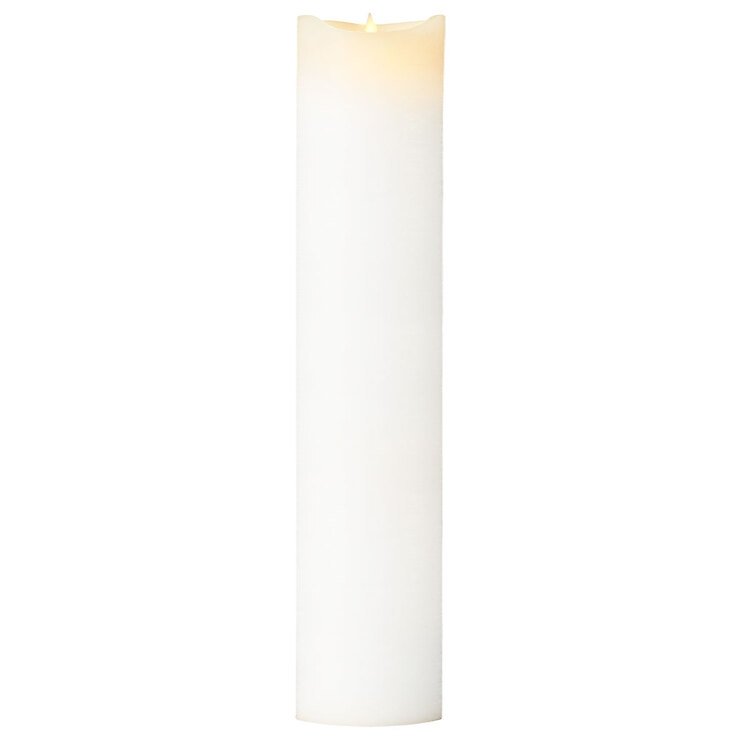 Vela LED Sirius Sara Exclusiva 10 x 50 cm blanca - Thumbnail 1