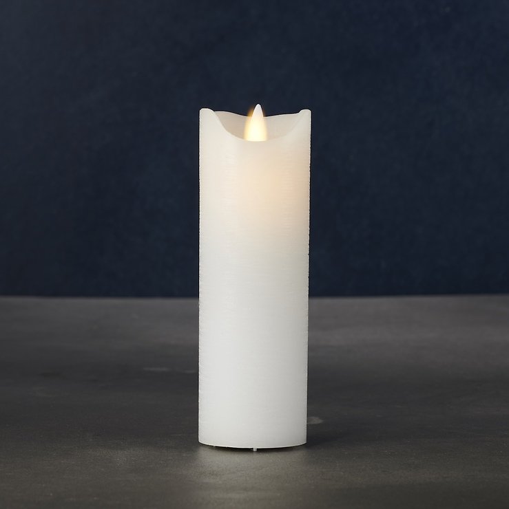 Świeca LED Sirius Sara Exclusive 5x15cm biała - Thumbnail 1