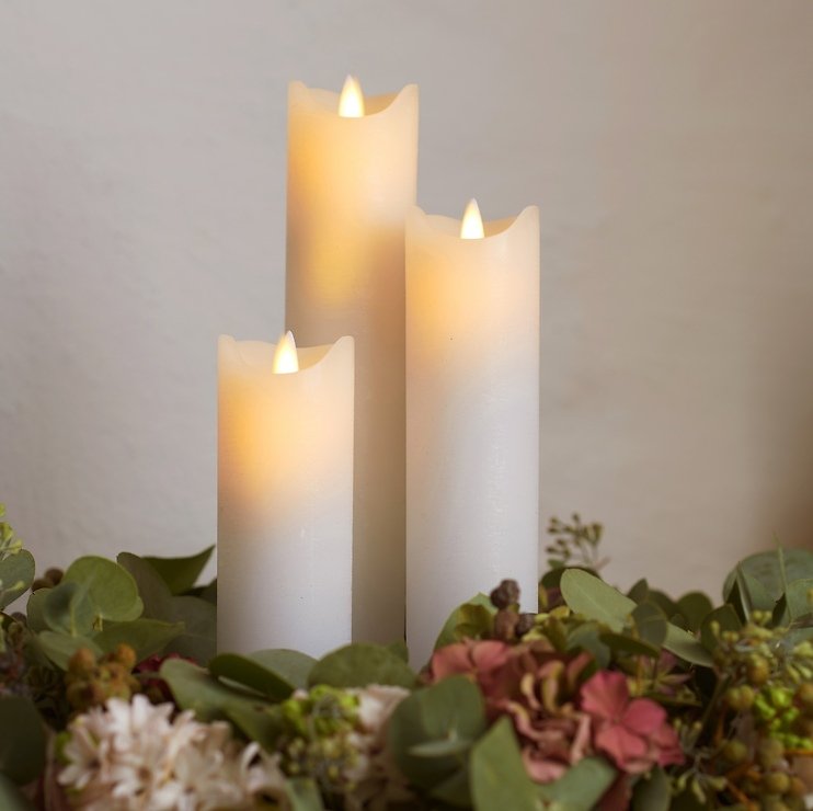 Świeca LED Sirius Sara Exclusive 5x15cm biała - Thumbnail 2