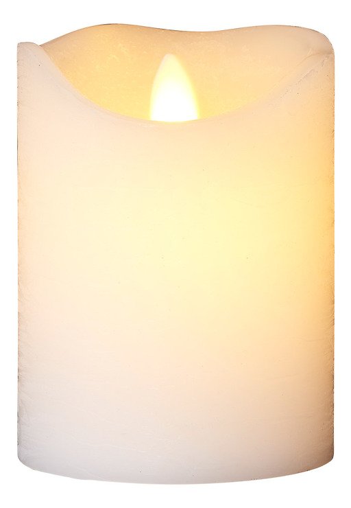Sirius LED Kerze Sara – 10x50 Cm, Weiß, Mit Timer-Funktion, Batteriebetrieben