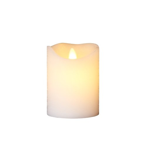 Vela LED Sirius Sara Exclusiva 7,5 x 10 cm blanca