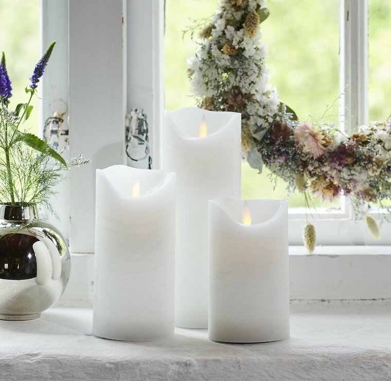 Candela Sirius LED Sara Exclusive 7,5 x 12,5 cm bianca - Thumbnail 3