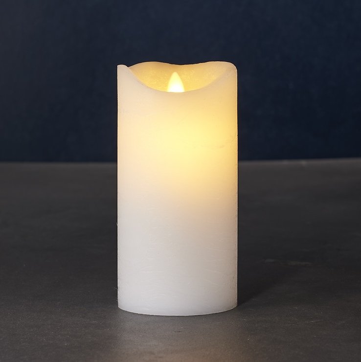 Świeca LED Sirius Sara Exclusive 7,5x15cm biała - Thumbnail 1