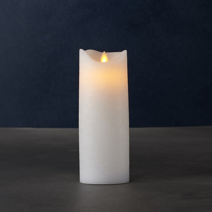 Świeca LED Sirius Sara Exclusive 7,5x20cm biała - Thumbnail 1