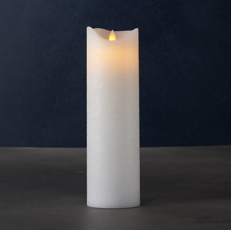 Świeca LED Sirius Sara Exclusive 7,5x25cm biała - Thumbnail 1