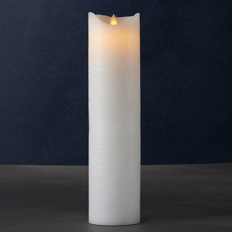 Świeca LED Sirius Sara Exclusive 7,5x30cm biała - Thumbnail 1