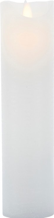 Świeca LED Sirius Sara 7,5x25cm z możliwością ładowania, biała - Thumbnail 2