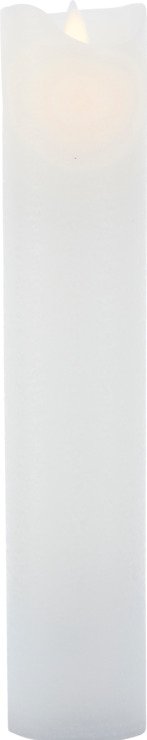 Świeca LED Sirius Sara 7,5x30cm z możliwością ładowania, biała - Thumbnail 2