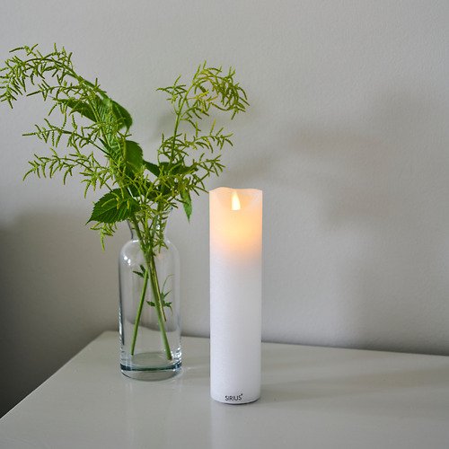 Sirius LED candle Sara rechargeable 5 x 20 cm white