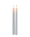 Sirius LED Bougie bâton Sara Lot de 2 rechargeables 2 x 25 cm blanc - Thumbnail 2