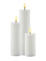 Sirius LED Bougie Smilla Set de 3 bougies rechargeables 5 x / 10 / 15 / 20 cm blanc - Thumbnail 2
