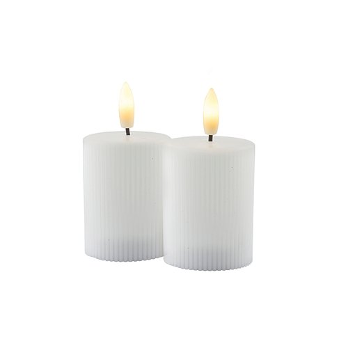 Sirius LED candle Smilla Mini set of 2 rechargeable 5 x 6.5 cm white