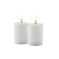 Sirius LED Bougie Smilla Mini Set de 2 bougies rechargeables 5 x 6,5 cm blanc - Thumbnail 1