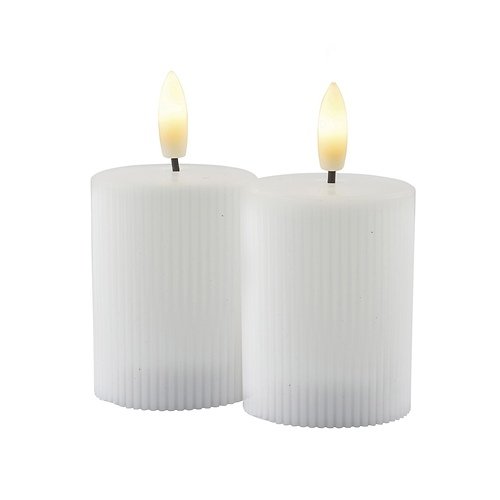 Sirius LED candle Smilla Mini set of 2 rechargeable 5 x 6.5 cm white