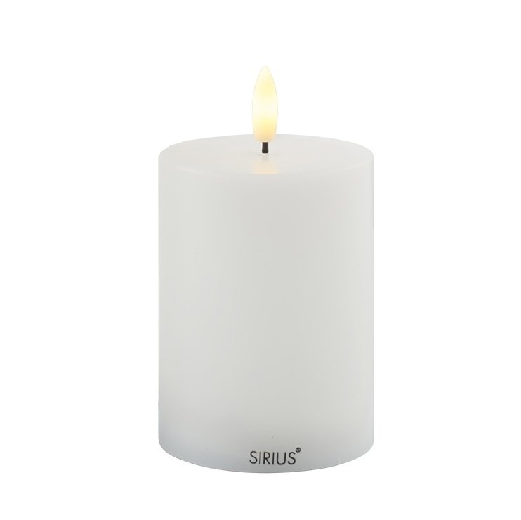 Sirius LED Candela Sille ricaricabile 7,5 x 10 cm bianco - Thumbnail 2