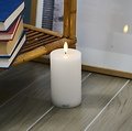 Sirius LED Kerze Sille 7,5 x 12,5 cm wiederaufladbar weiß - Thumbnail 2