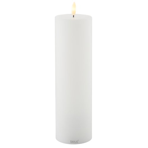 Sirius LED Kerze Sille 7,5 x 25 cm wiederaufladbar weiß