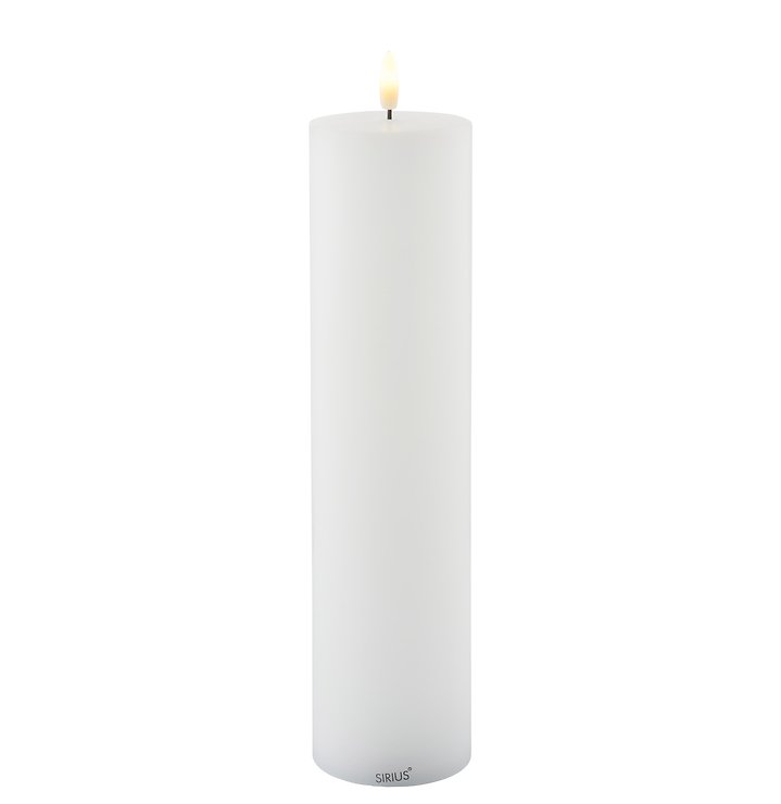 Sirius LED Candle Sille rechargeable 7.5 x 30 cm white - Thumbnail 1