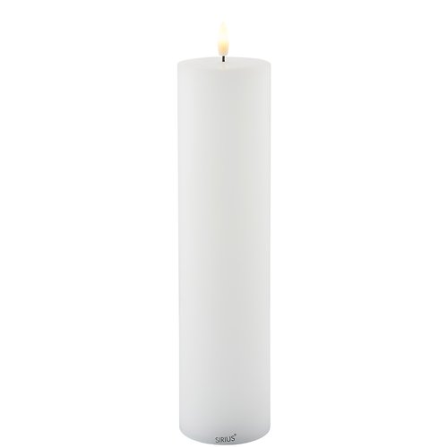 Sirius LED Kerze Sille 7,5 x 30 cm wiederaufladbar weiß