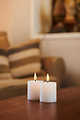 Sirius LED Candle Sille Mini Set of 2 rechargeable 5 x 6.5 cm white - Thumbnail 1