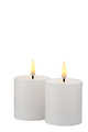 Sirius LED Candle Sille Mini Set of 2 rechargeable 5 x 6.5 cm white - Thumbnail 2