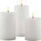 Sirius LED Candles Sille Exclusive Set of 3 7,5 cm white