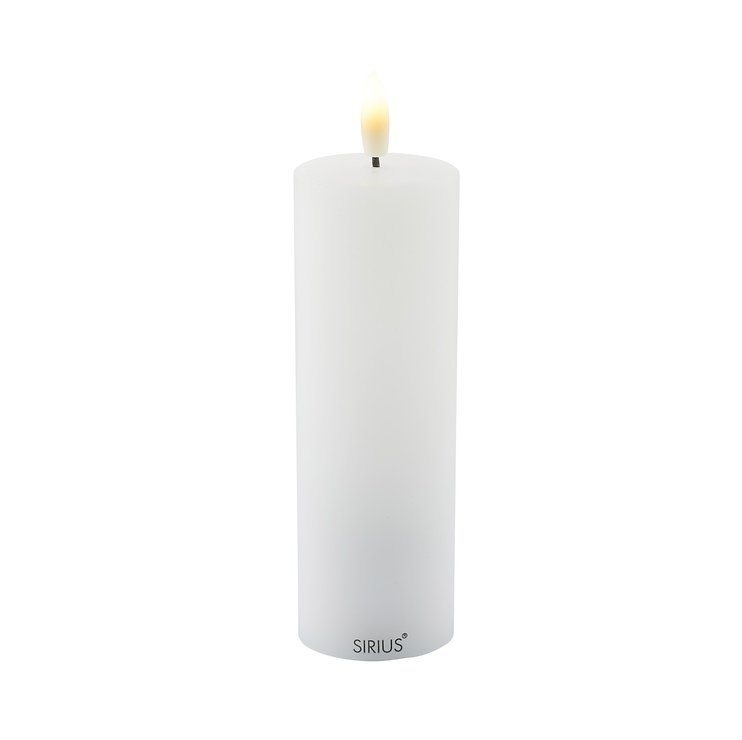 Sirius LED Candle Sille Exclusive 5 x 15 cm white - Thumbnail 1