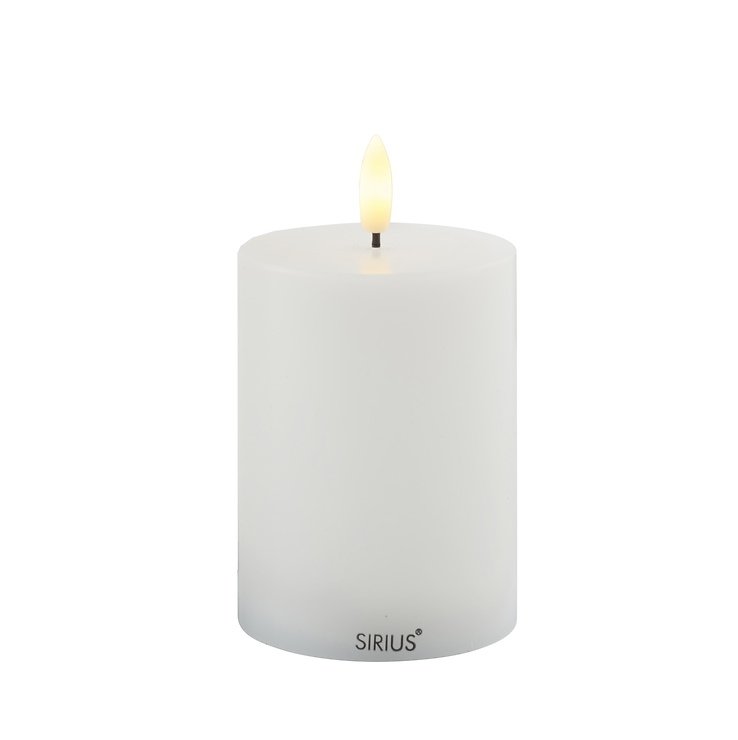 Vela LED Sirius Sille Exclusive 7,5 x 10 cm blanca - Thumbnail 1