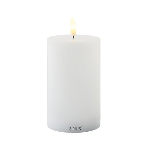 Sirius LED Candle Sille Exclusive 7,5 x 12,5 cm white