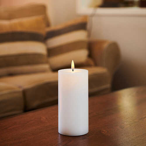 Sirius LED Candle Sille Exclusive 7,5 x 15 cm bianco