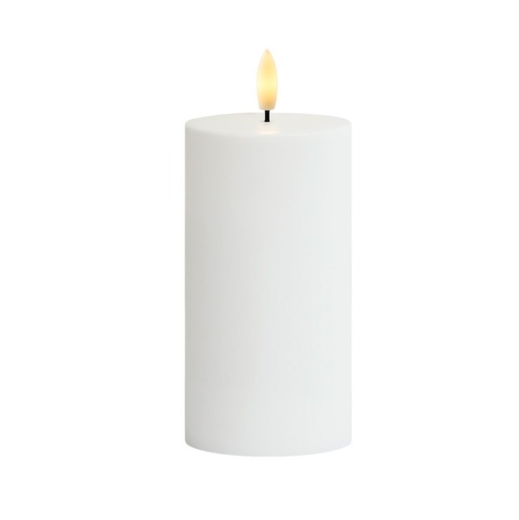 Świeca LED Sirius Sille Solar 7,5 x 15 cm biała - Thumbnail 2