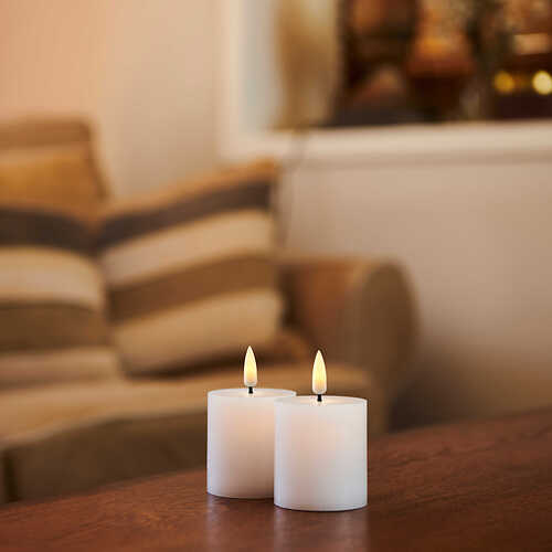 Sirius LED Candle Sille Mini Exclusive Set of 2 5 x 6,5 cm white