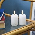 Sirius LED Kerze Sille Mini 2er Set 5x6,5cm weiß - Thumbnail 2