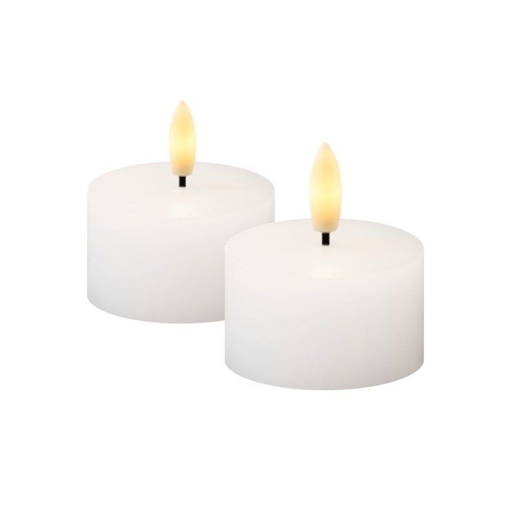 Sirius LED tealight Sille telecomandato 6 x 3,4 cm set di 2 bianco - Thumbnail 2