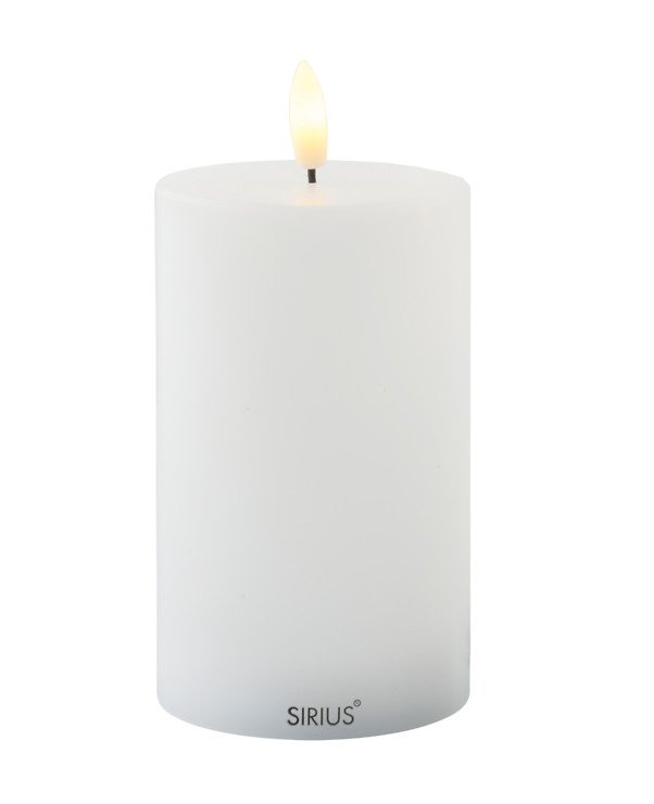 Sirius LED Bougie Sille Outdoor 5 x 6,5 cm blanc 2pcs