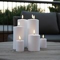 Sirius LED Kerze Sille Outdoor 7,5 x 12,5 cm weiß - Thumbnail 2