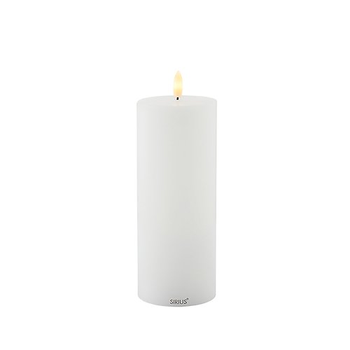 Sirius LED Candle Sille Outdoor 10 x 20 cm white