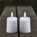 Sirius LED Kerze Sille Outdoor 2er Set 5 x 6,5 cm weiß