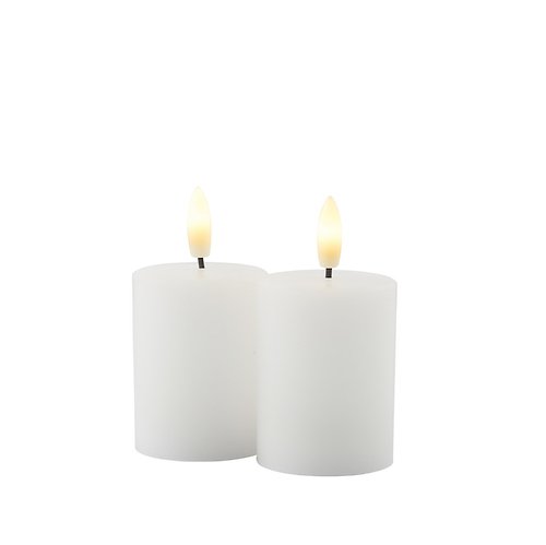 Sirius LED Candle Sille Outdoor 5 x 6,5 cm white Set of 2