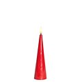 Sirius LED Kegelkerze Sille Lack 17 cm Rot