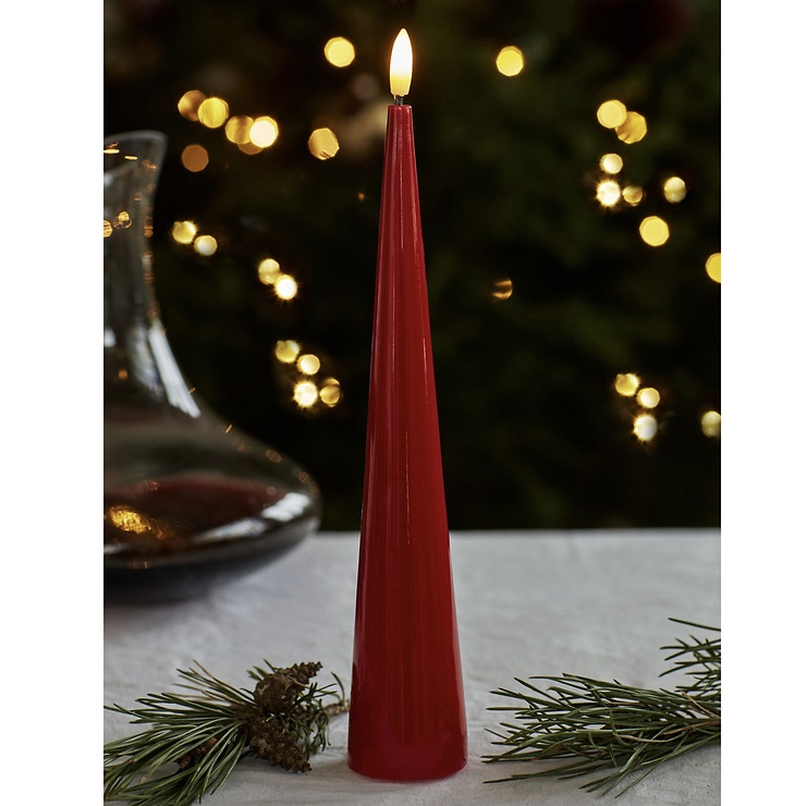 Sirius LED-stavljus Sille lack 26 cm röd - Thumbnail 1