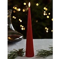 Sirius LED Kegelkerze Sille Lack 26 cm Rot