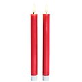 Sirius LED Stabkerze Sille Lack 2er Set 20 cm Rot