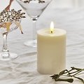 Sirius LED Kerze Sille Lack 10 cm Ivory - Thumbnail 2
