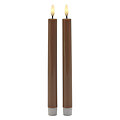 Sirius LED-sauvakynttilä, Sille Lack, 2 kpl:n pakkaus, 20 cm, toffee - Thumbnail 2