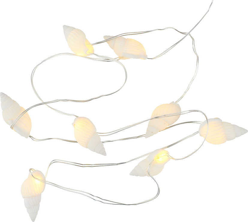 Sirius LED Lichterkette Shelly 20 LED warmweiß außen 1,9 m batteriebetrieben weiß - Thumbnail 5