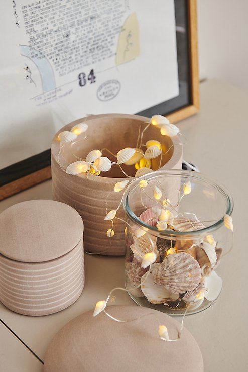 Sirius LED Lichterkette Shelly 20 LED warmweiß außen 1,9 m batteriebetrieben weiß - Thumbnail 3