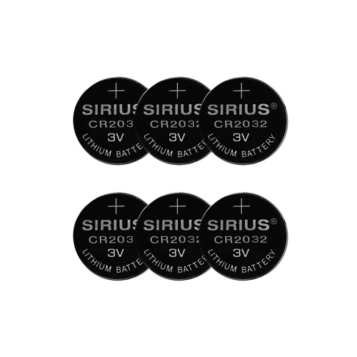Sirius DecoPower Batterie CR2032 6 Stück